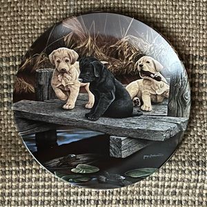 COLLECTOR Plate, Bradford Exchange, Dog Days by Jerry Gadamus, “Pier Group”